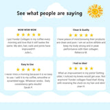 Customer testimonials about collagen product.