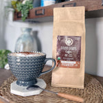 Faith Farms Mushroom Coffee cup & bag
