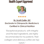 Dr. Scott Collie, DC health expert approved product review.