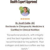Dr. Scott Collie, DC health expert approved product review.