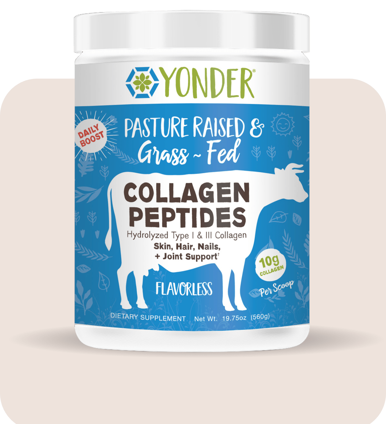 Flavorless Yonder Collagen Peptides (560g)