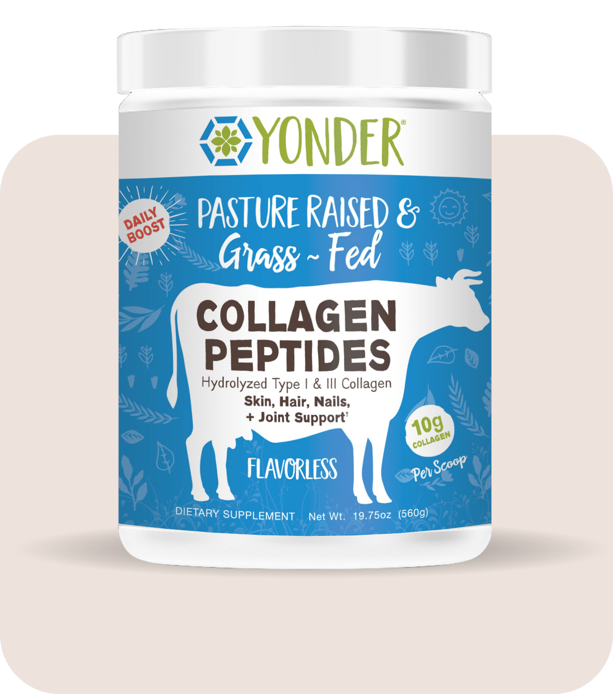 Flavorless Yonder Collagen Peptides (560g)
