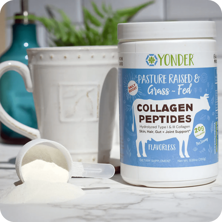 Unflavored grass-fed collagen peptides powder