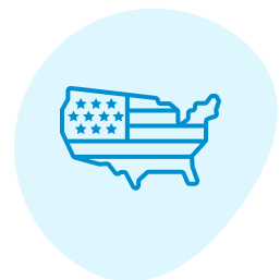 USA map icon
