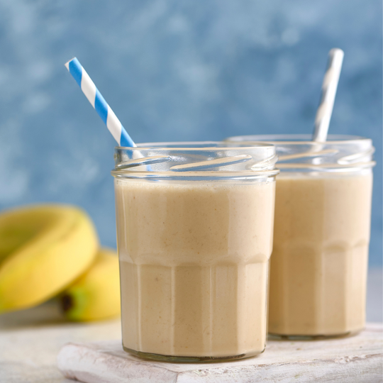 reamy, Healthy, and Delicious Banana Smoothie with Almond Milk and Honey