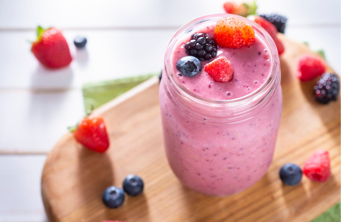 Vanilla Collagen MCT Berry Smoothie Recipe