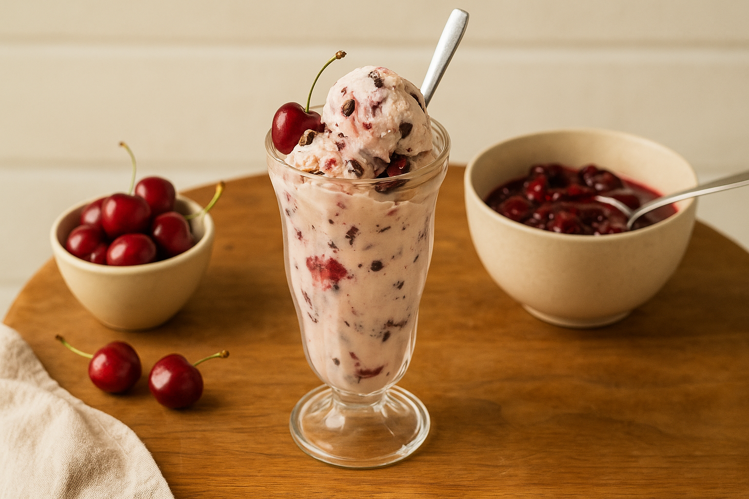 Homemade Cherry Garcia with Collagen