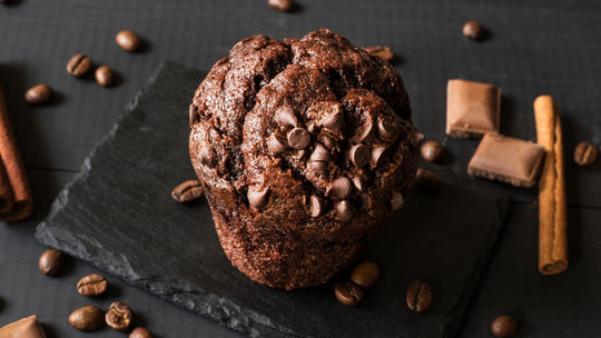 Healthy and moist Grain-Free Chocolate Banana Muffins