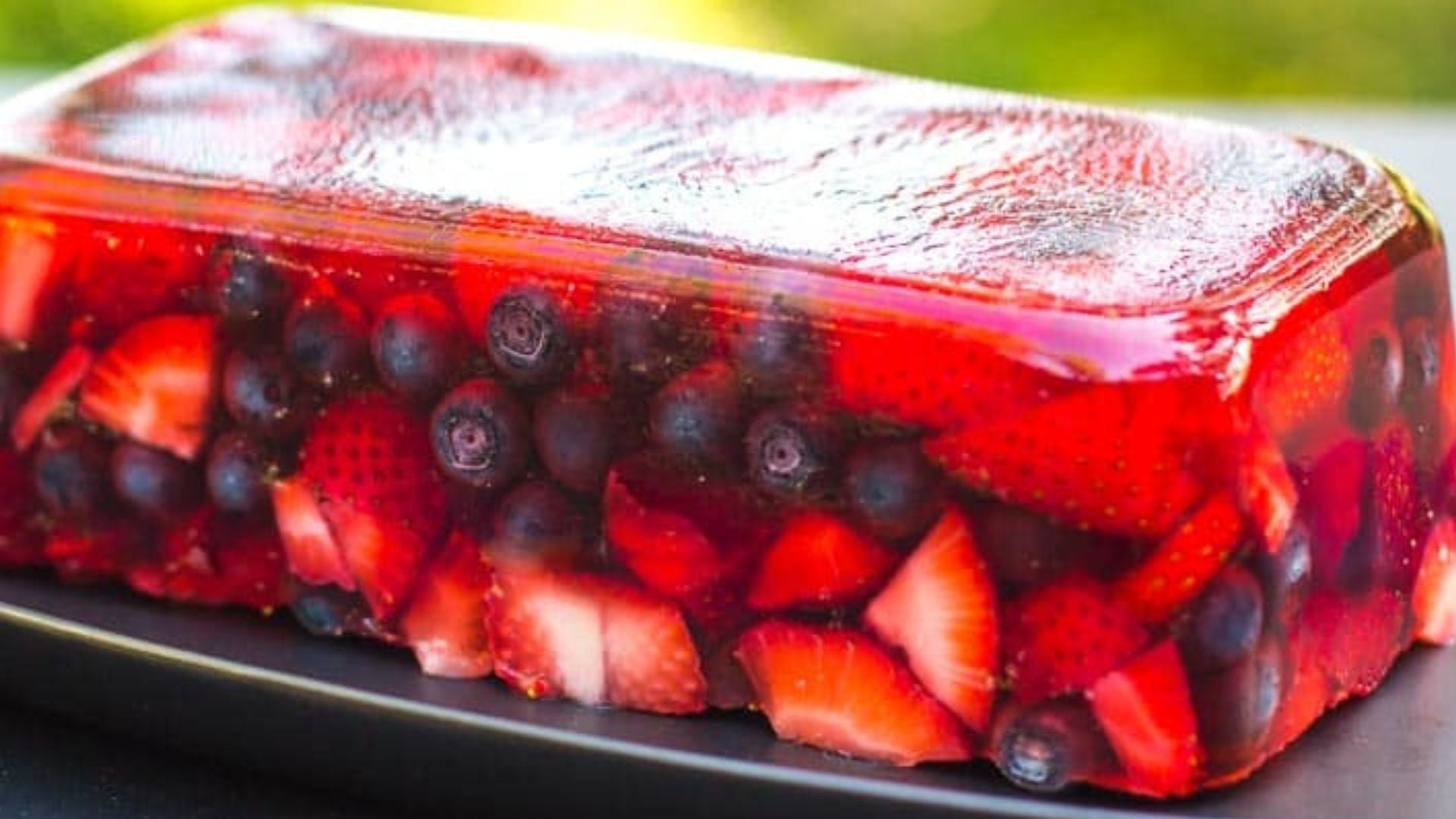 Summer Berry Gelatin Treat Recipe for glowing skin