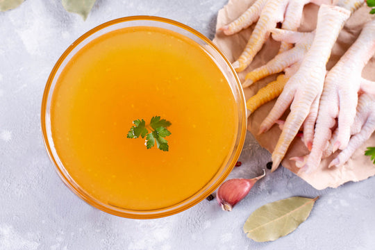 chicken feet bone broth recipe