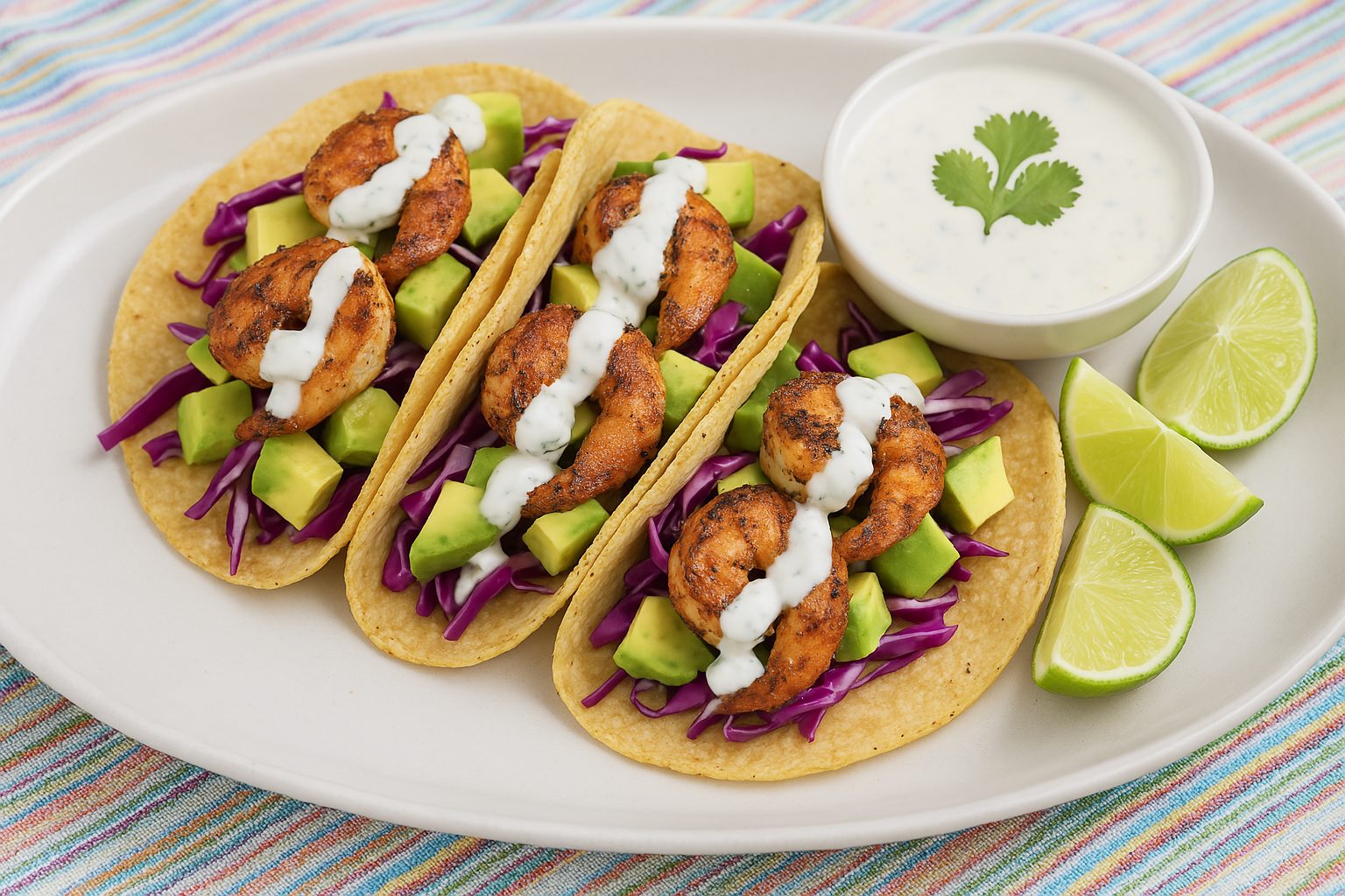Cilantro Lime Shrimp Tacos Recipe