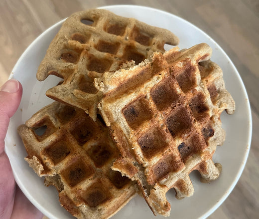 Protein Collagen Waffles made with Yonder grass-fed collagen