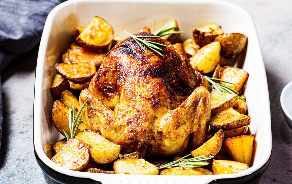 Orange Herb Roasted Whole Chicken Recipe Info Hidden