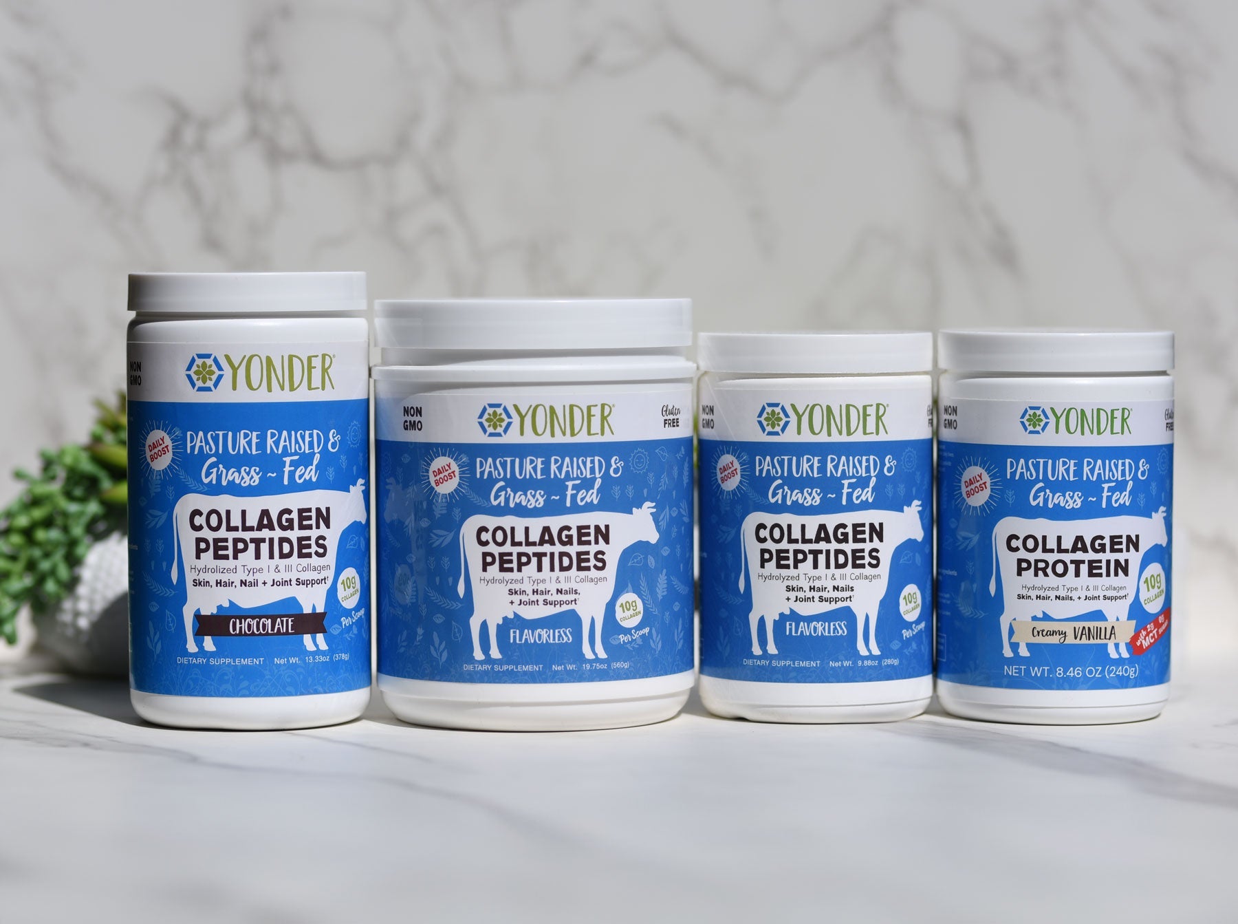 Grass-fed Collagen Chocolate, Flavorless & Vanilla