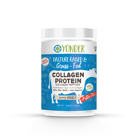 Grass Fed Collagen Protein (Creamy Vanilla-MCT)