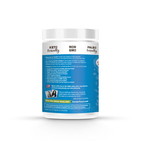 Grass Fed Collagen Protein (Creamy Vanilla-MCT)