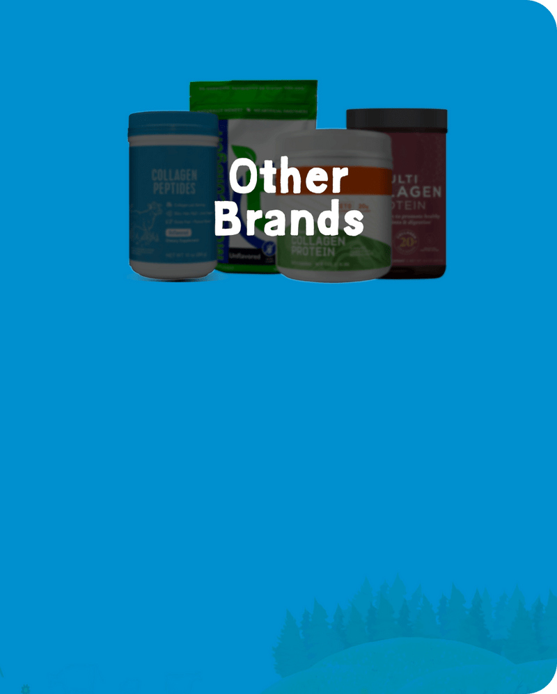 Tubs of other collagen brands
